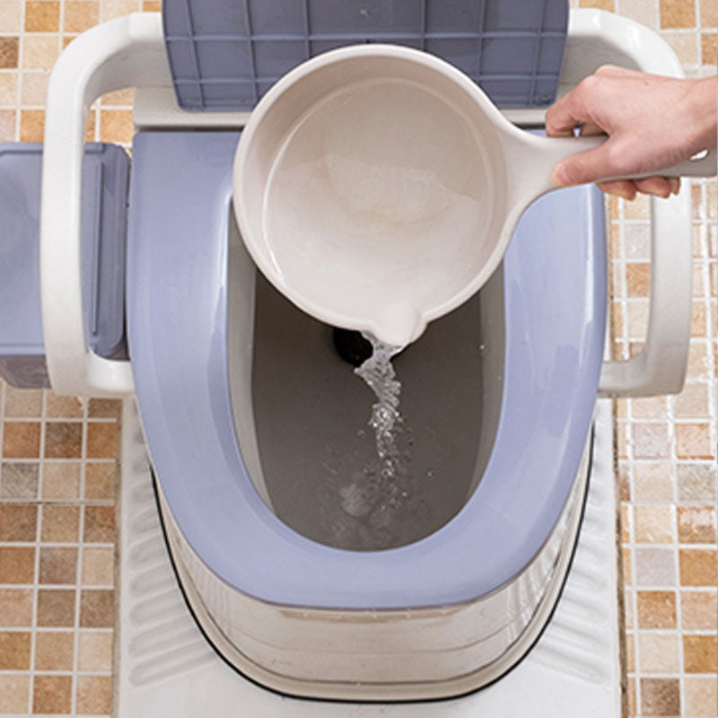 Modern Plastic Toilet Floor Mounted Toilet Bowl with Toilet Seat for Bathroom