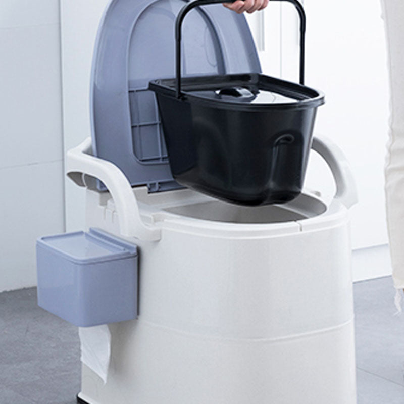 Modern Plastic Toilet Floor Mounted Toilet Bowl with Toilet Seat for Bathroom