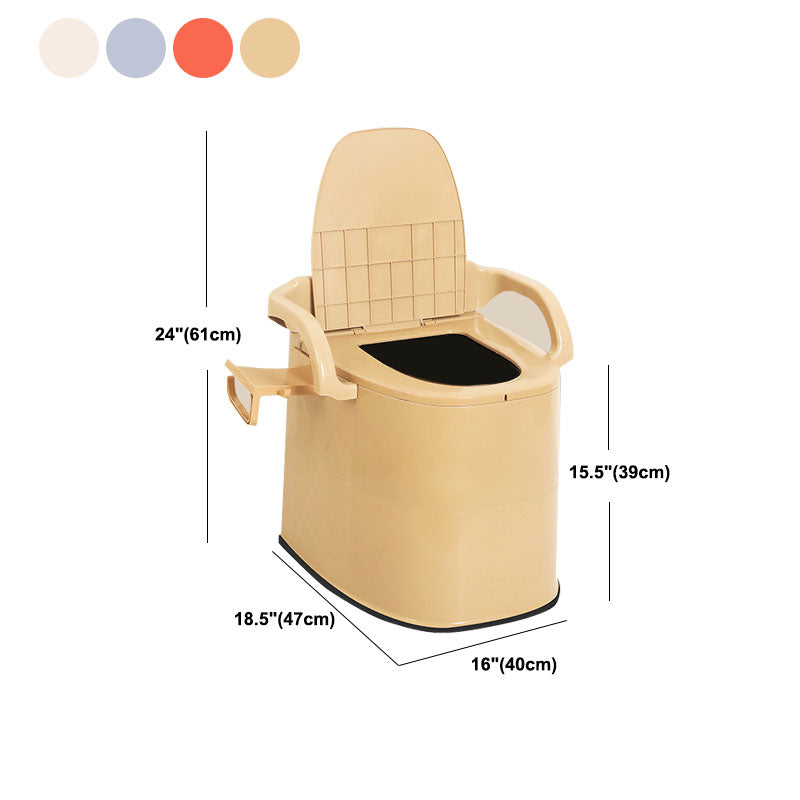 Modern Plastic Toilet Floor Mounted Toilet Bowl with Toilet Seat for Bathroom