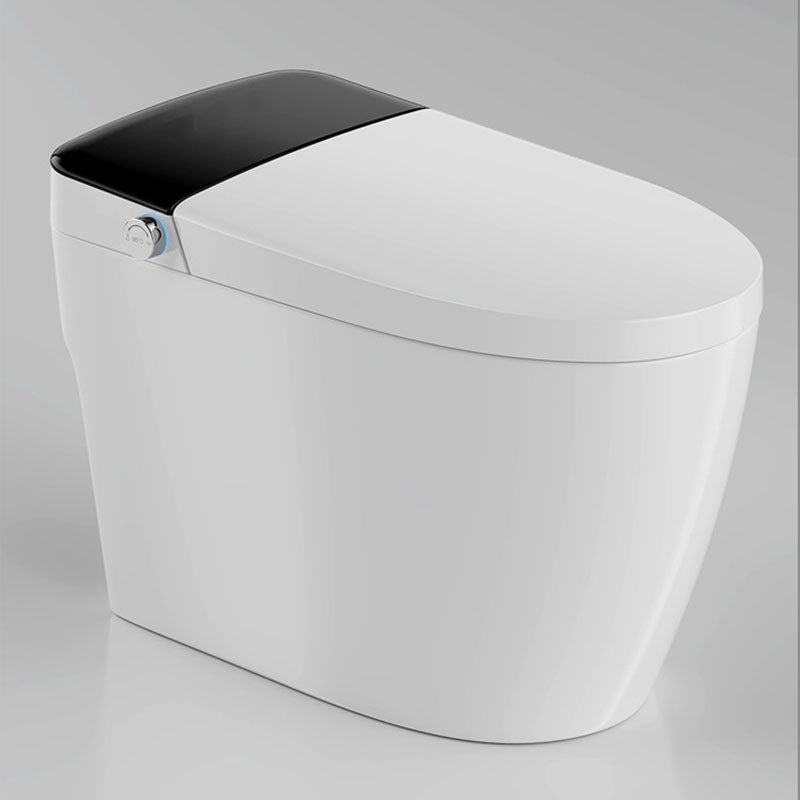 Modern Concealed Toilet Bowl All-In-One White Toilet with Seat for Bathroom