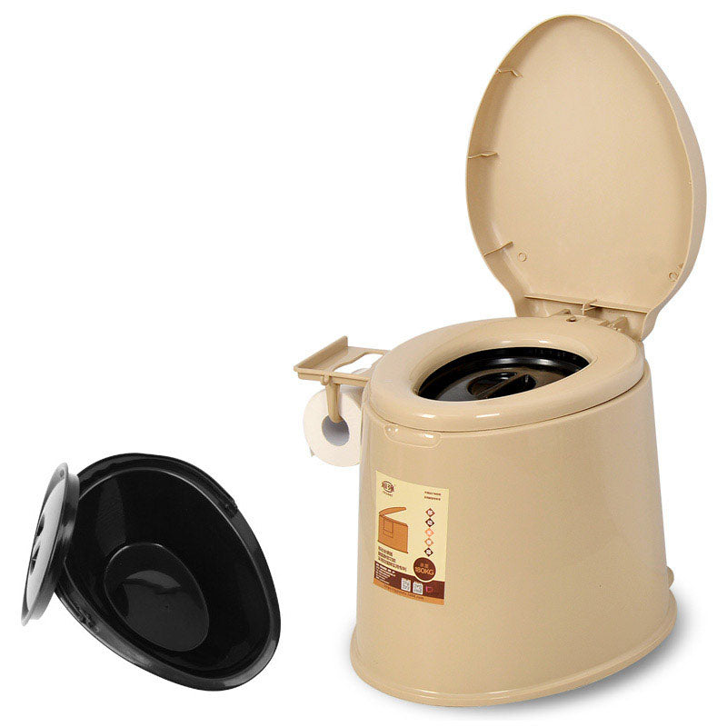 Contemporary Plastic Toilet Floor Mounted Toilet Bowl with Seat for Bathroom