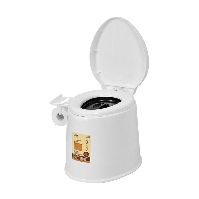 Contemporary Plastic Toilet Floor Mounted Toilet Bowl with Seat for Bathroom