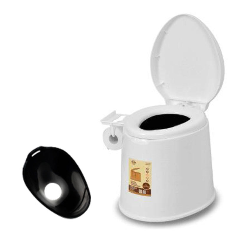 Contemporary Plastic Toilet Floor Mounted Toilet Bowl with Seat for Bathroom