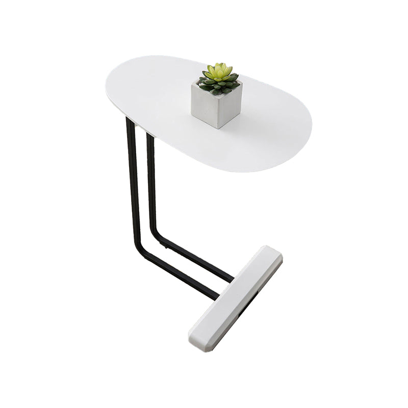 Modern C Corner Table Solid Wood Side End Table for Living Room