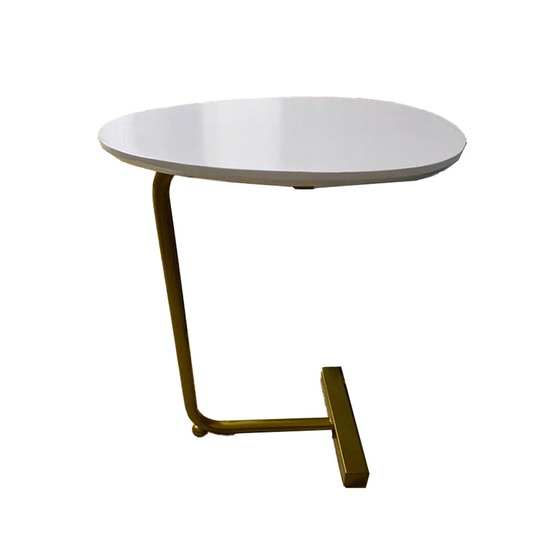 Modern C Corner Table Solid Wood Side End Table for Living Room