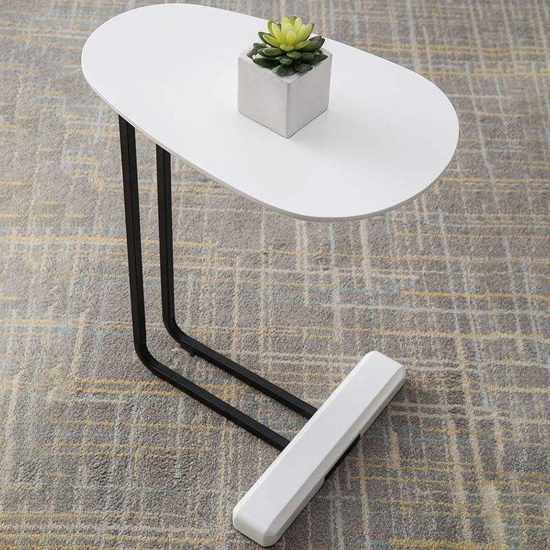 Modern C Corner Table Solid Wood Side End Table for Living Room