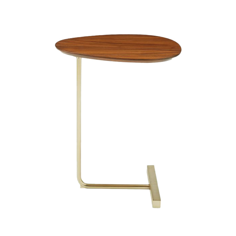 Modern C Corner Table Solid Wood Side End Table for Living Room