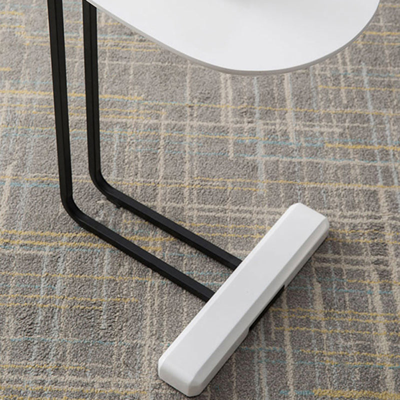 Modern C Corner Table Solid Wood Side End Table for Living Room