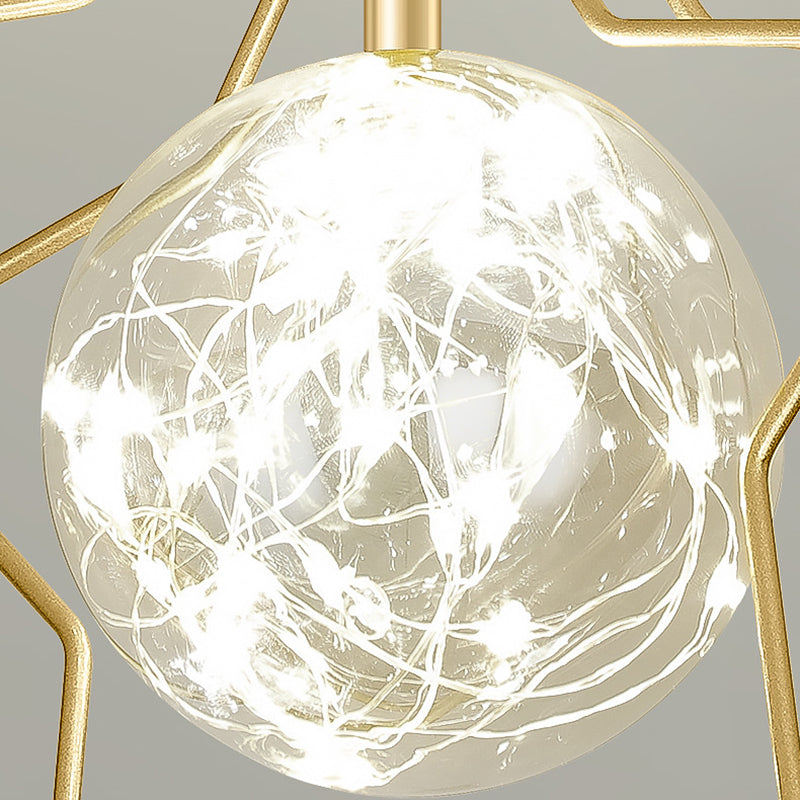 Modernism Metal Ceiling Light Star Flush Mount Lighting for Home