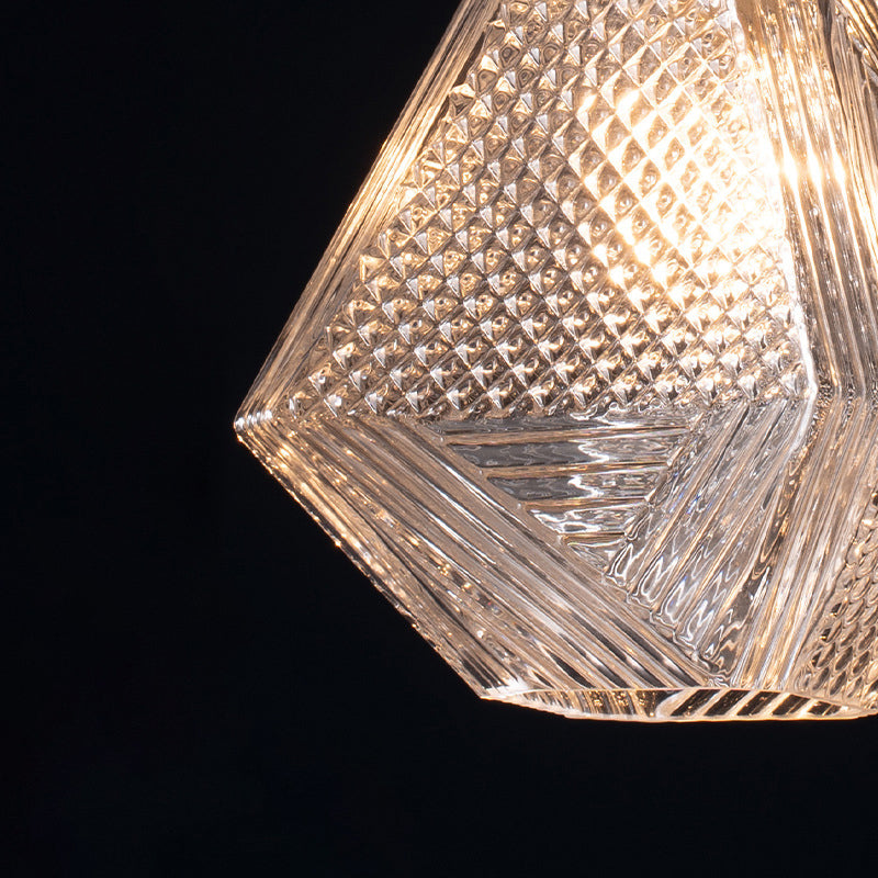 Single Modernism Golden Finish Flush Mount Lighting Unique Glass Ceiling Light