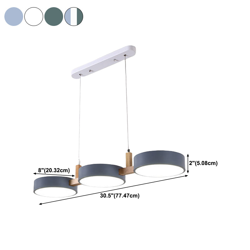 Metal Island Chandelier Lights Modern Pendant Light Fixtures for Dining Room