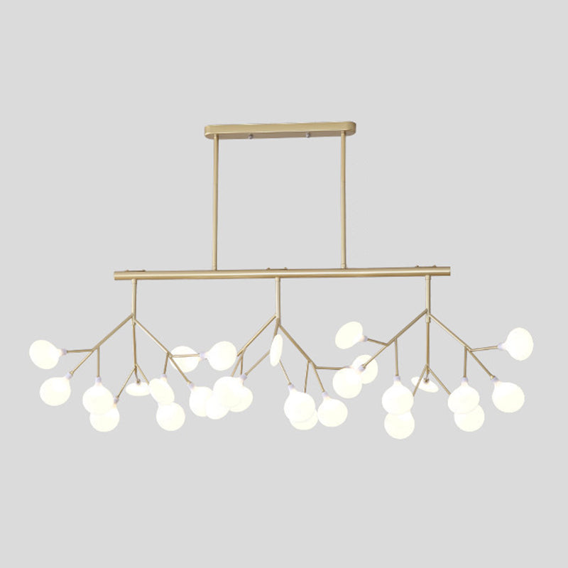 Modern Firefly Island Lighting Metal Multiple-Light Island Pendant Lights
