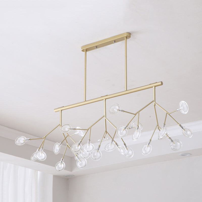 Modern Firefly Island Lighting Metal Multiple-Light Island Pendant Lights