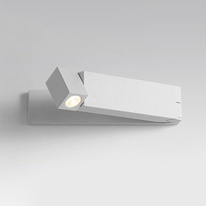 1 Light Square Flush Mount Wall Sconce Contemporary Metal Wall Light Sconces