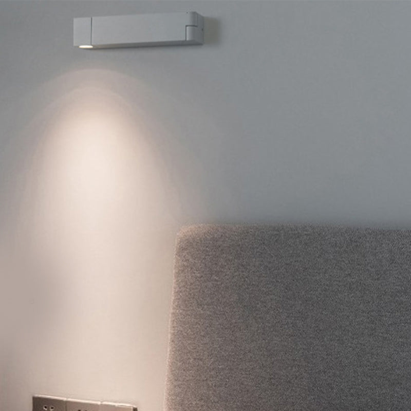 1 Light Square Flush Mount Wall Sconce Contemporary Metal Wall Light Sconces