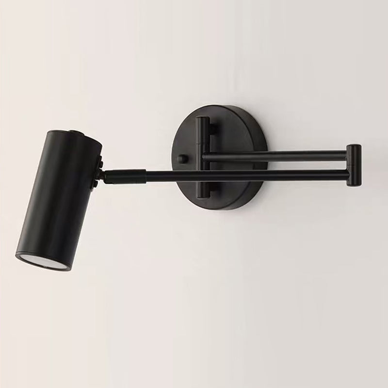 1 Light Cylinder Wall Mounted Lamp Contemporary Metal Wall Lighting Ideas