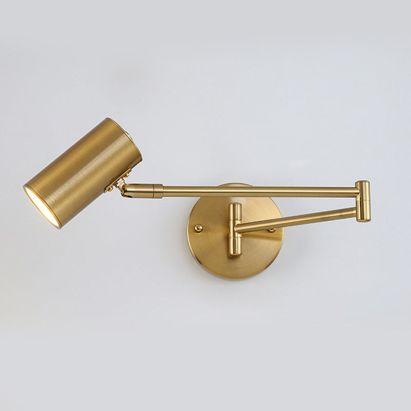 Cylinder Wall Light Sconces Modern Metal 1 Light Wall Mounted Lamp for Bedroom