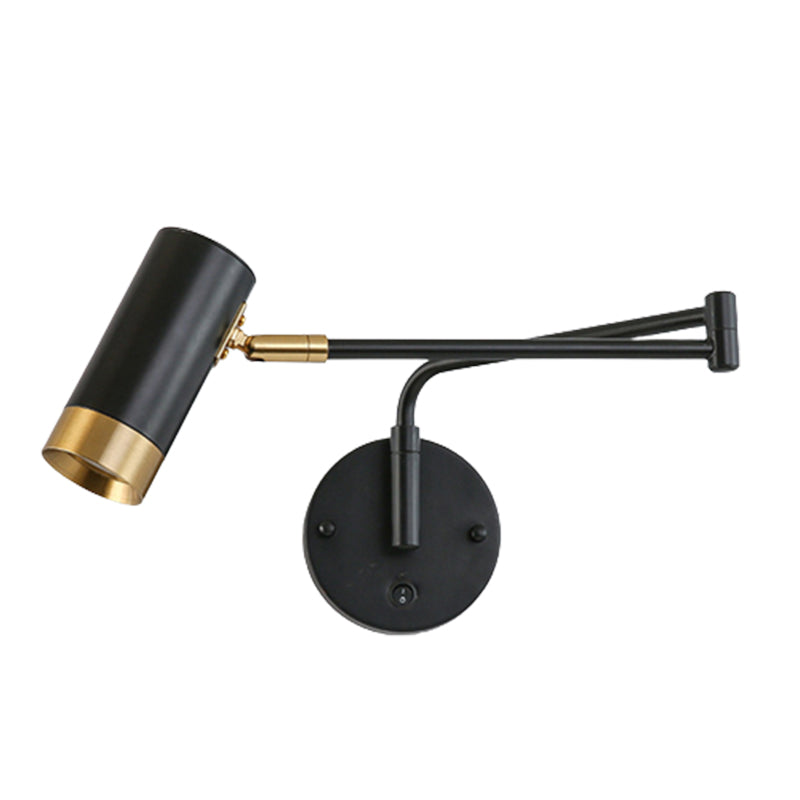 Cylinder Wall Light Sconces Modern Metal 1 Light Wall Mounted Lamp for Bedroom