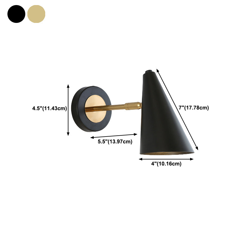 Cylinder Wall Light Sconces Modern Metal 1 Light Wall Mounted Lamp for Bedroom
