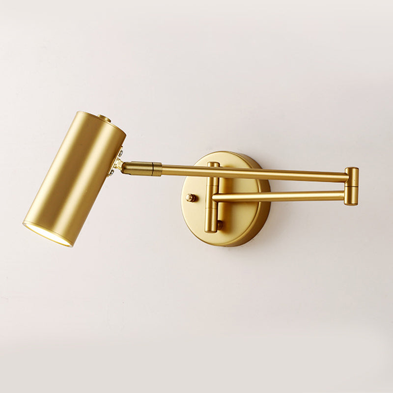 Metal Cylinder Wall Light Sconces Minimalism 1 Light Wall Mounted Lamp