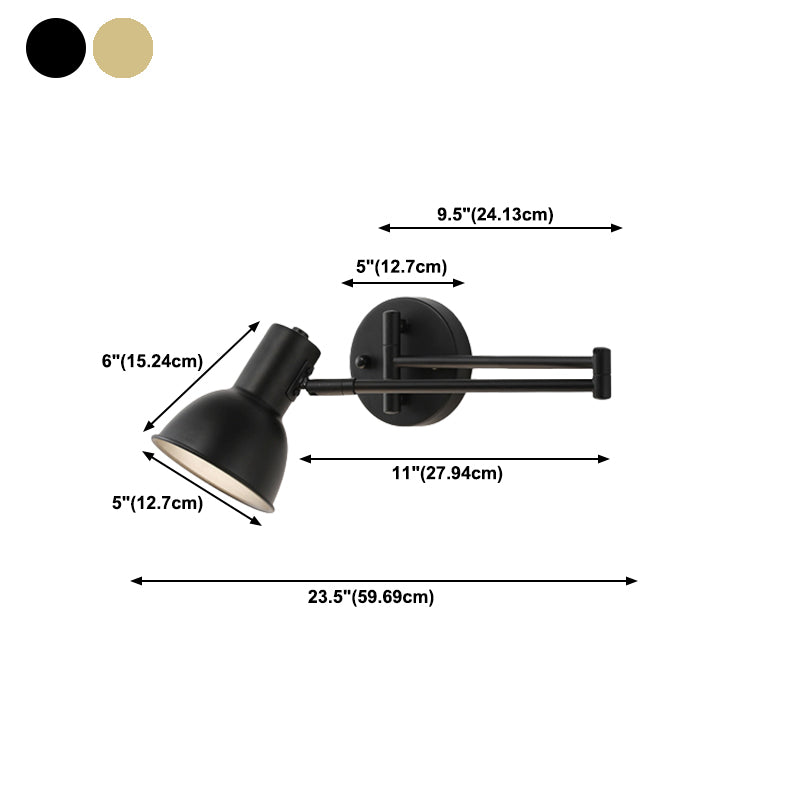 Metal Cylinder Wall Light Sconces Minimalism 1 Light Wall Mounted Lamp