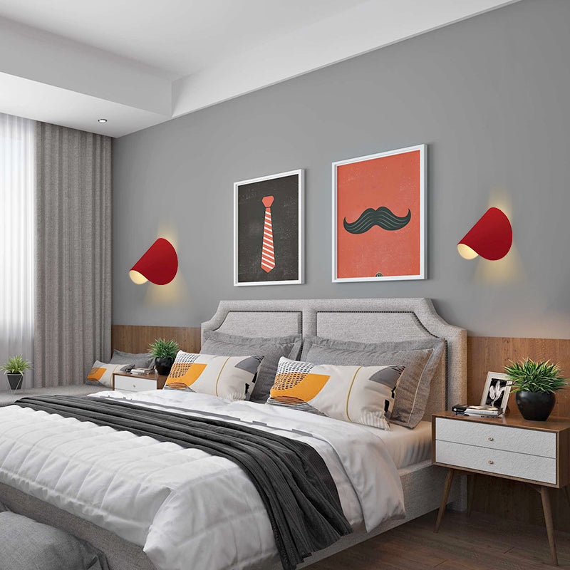 Modern Simple Iron Wall Light Arc Shape Rotatable Wall Lamp for Living Room