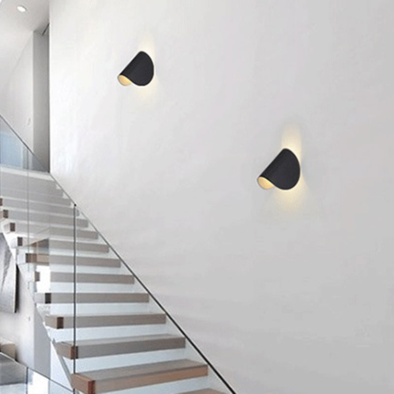 Modern Simple Iron Wall Light Arc Shape Rotatable Wall Lamp for Living Room