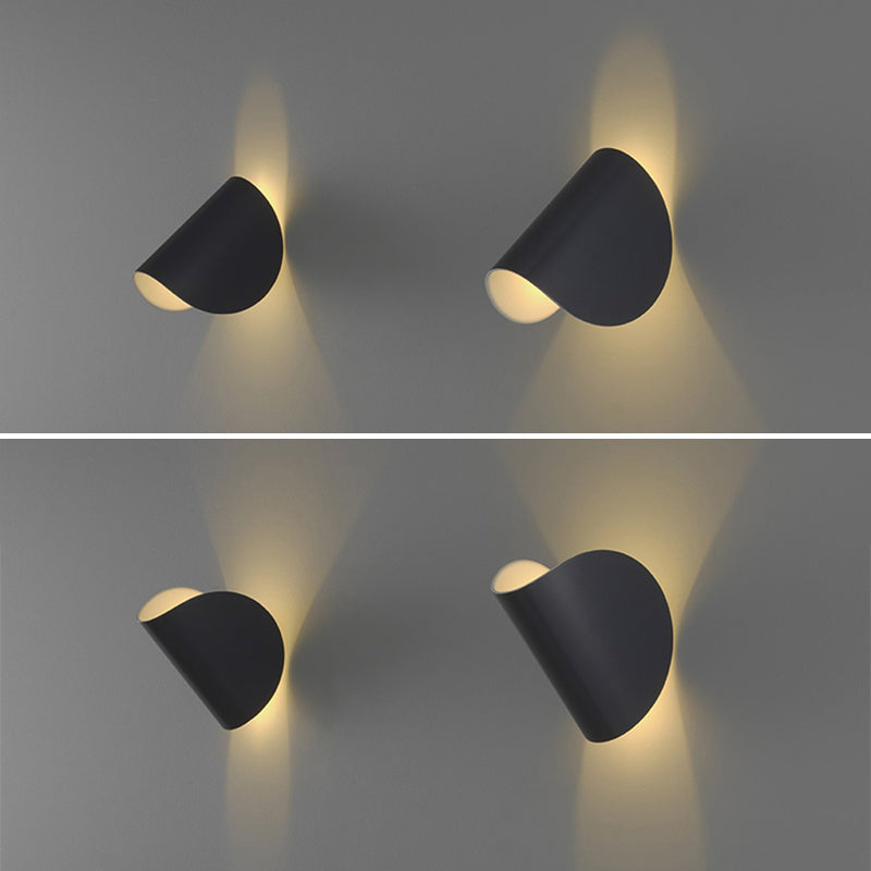 Modern Simple Iron Wall Light Arc Shape Rotatable Wall Lamp for Living Room