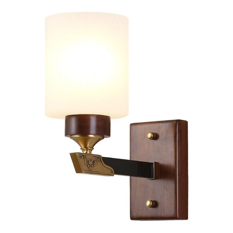 1 Light Wall Sconce Lighting Modern Wood Wall Light Fixture for Dining Room
