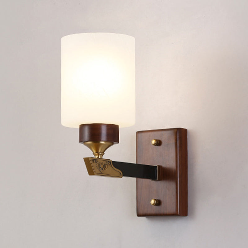 1 Light Wall Sconce Lighting Modern Wood Wall Light Fixture for Dining Room