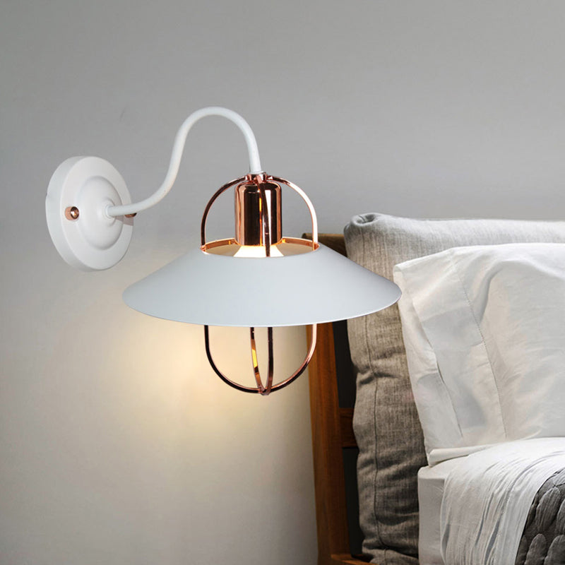 Modern Geometric Sconce Light Fixture Metal 1-Light Wall Lights