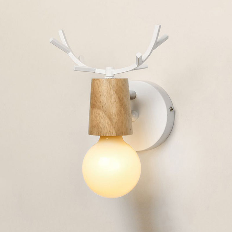 Industrial Wooden Vanity Light Creative Wall Light Sconce for Bathroom