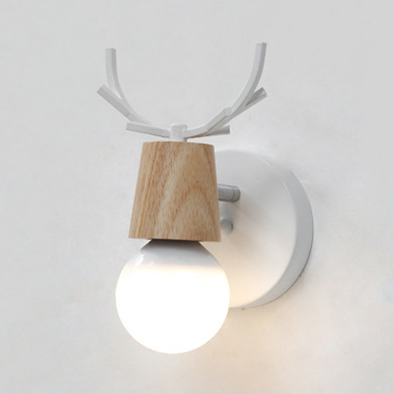 Industrial Wooden Vanity Light Creative Wall Light Sconce for Bathroom