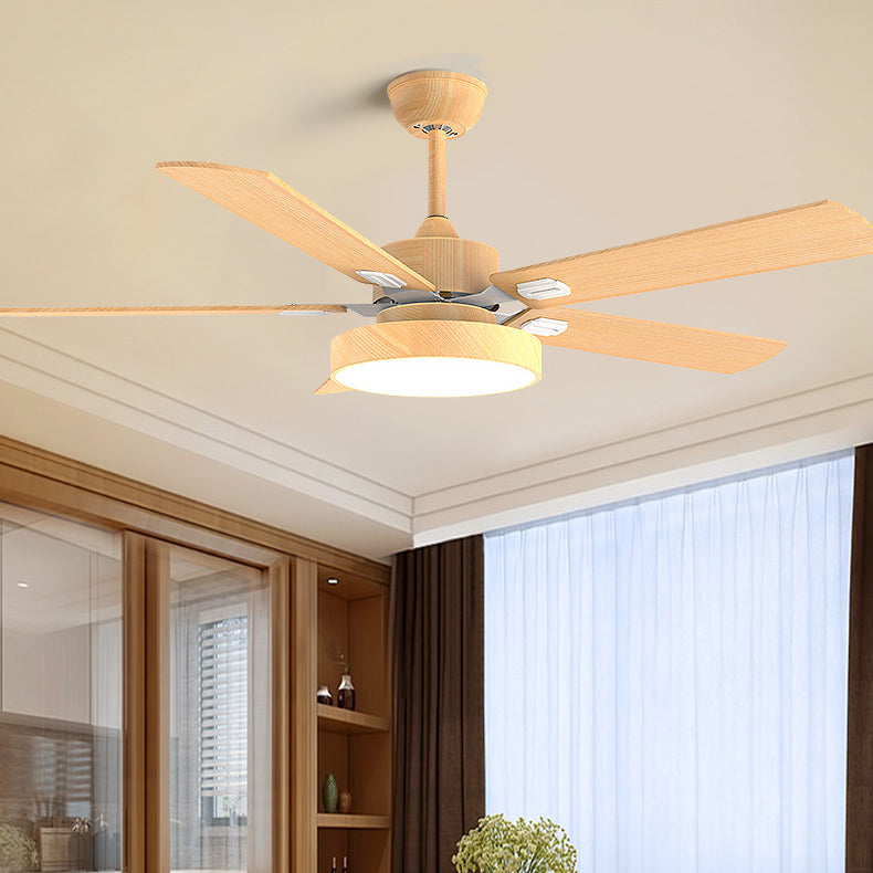 Colorful Ceiling Fan Light Fixture Nordic LED Ceiling Flush Mount for Kids' Room