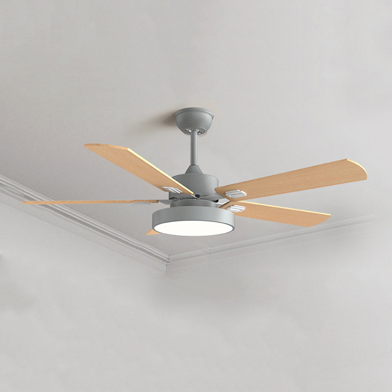 Colorful Ceiling Fan Light Fixture Nordic LED Ceiling Flush Mount for Kids' Room