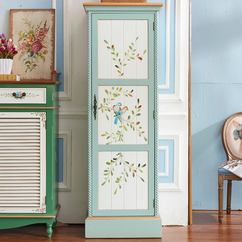 Traditional Birch Wood Storage Cabinet Matte Finish Cabinet for Home