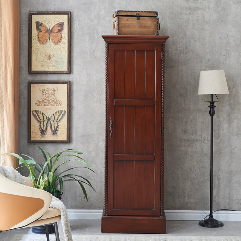 Traditional Birch Wood Storage Cabinet Matte Finish Cabinet for Home