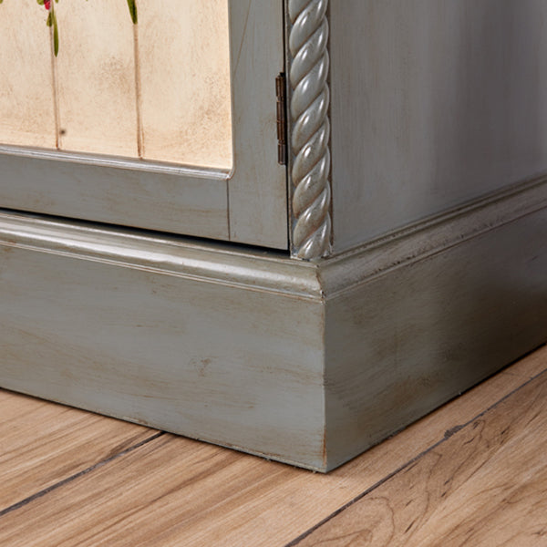 Traditional Birch Wood Storage Cabinet Matte Finish Cabinet for Home