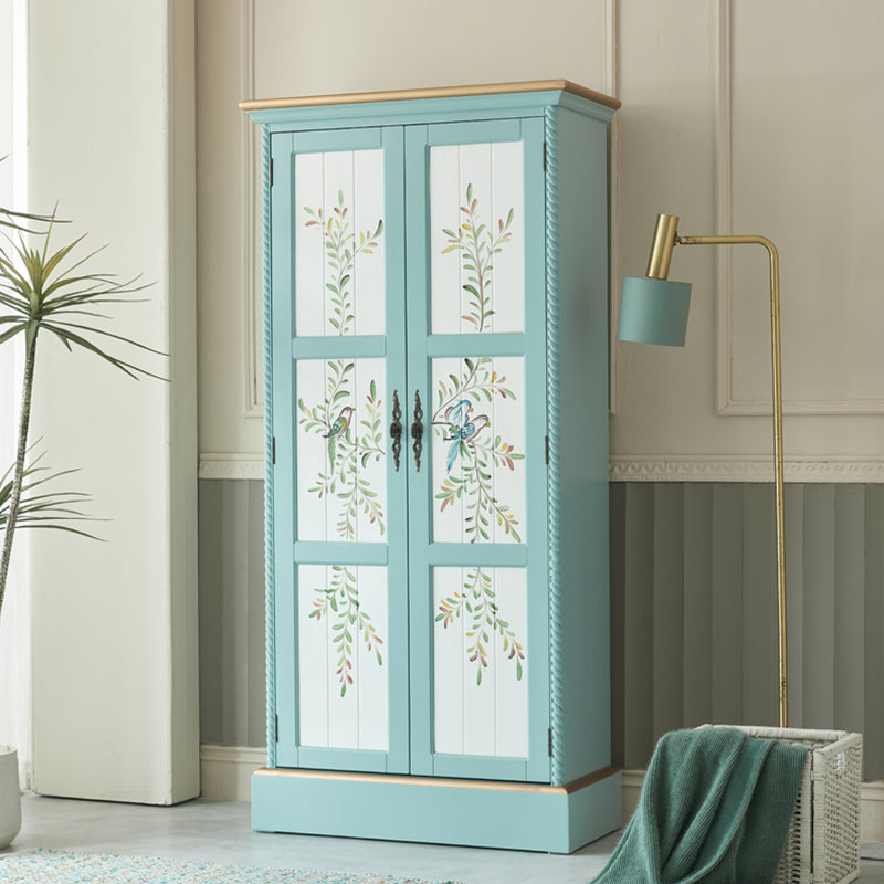 Traditional Birch Wood Storage Cabinet Matte Finish Cabinet for Home