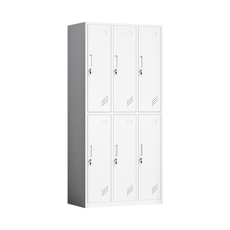 Contemporary Steel Storage Cabinet Non-Hanging Wardrobe Armoire
