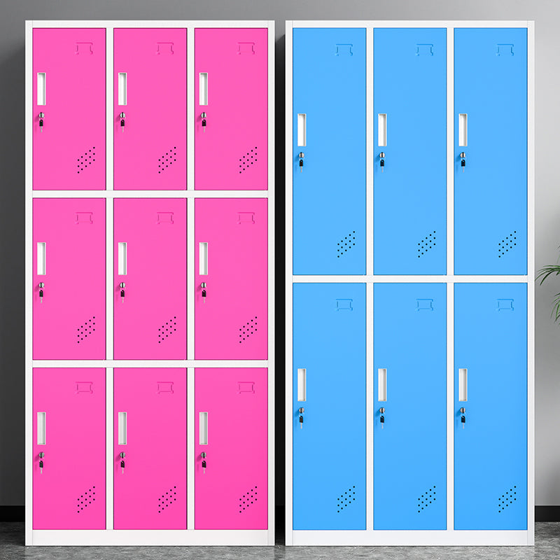 Contemporary Steel Storage Cabinet Non-Hanging Wardrobe Armoire