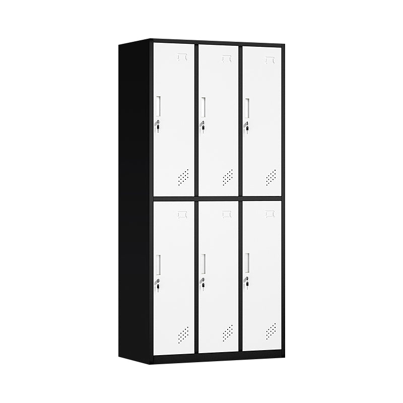 Contemporary Steel Storage Cabinet Non-Hanging Wardrobe Armoire
