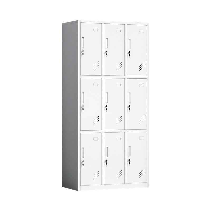 Contemporary Steel Storage Cabinet Non-Hanging Wardrobe Armoire