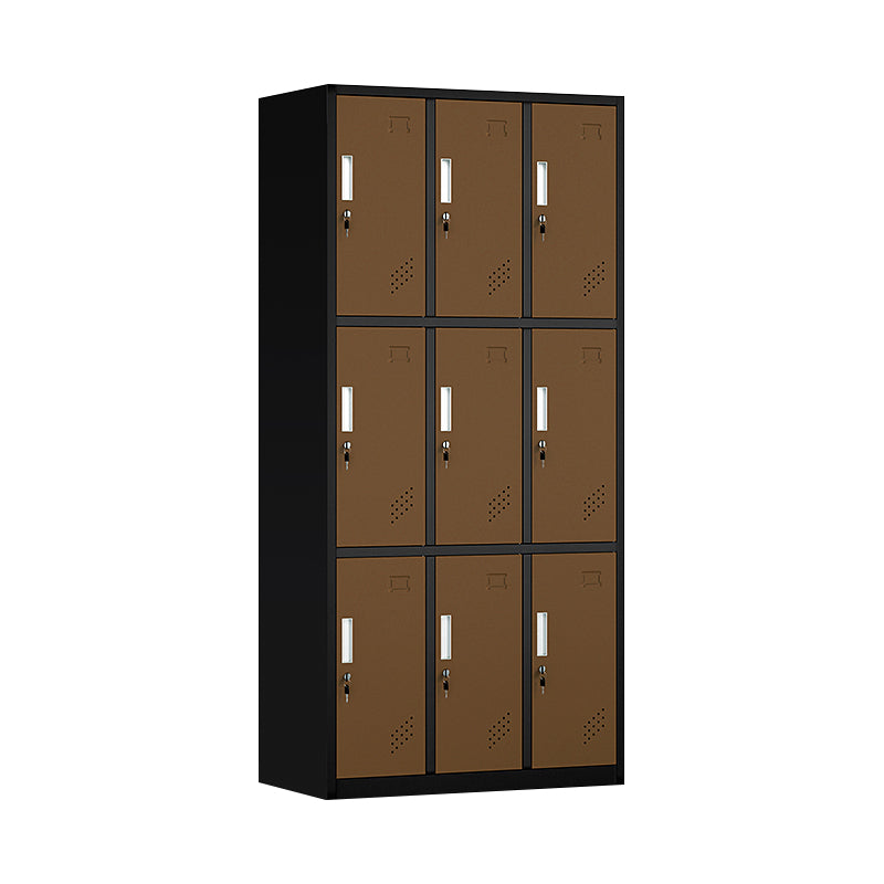Contemporary Steel Storage Cabinet Non-Hanging Wardrobe Armoire