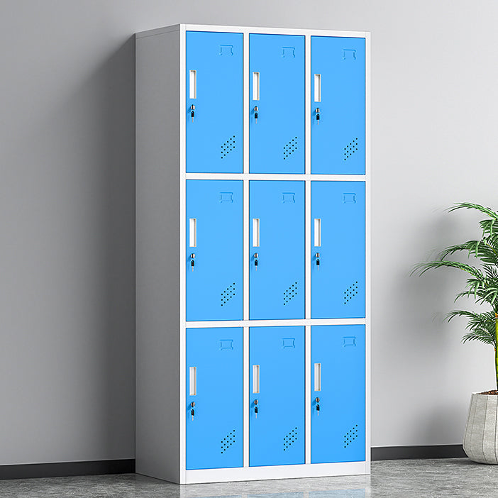 Contemporary Steel Storage Cabinet Non-Hanging Wardrobe Armoire