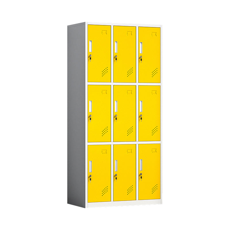 Contemporary Steel Storage Cabinet Non-Hanging Wardrobe Armoire