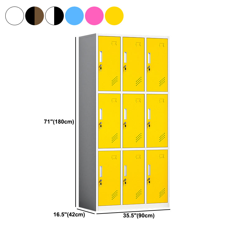 Contemporary Steel Storage Cabinet Non-Hanging Wardrobe Armoire
