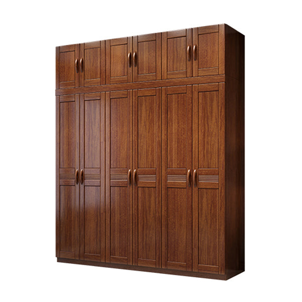 Traditional Walnut Wood Storage Cabinet Brown Cabinet for Home