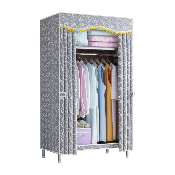 Contemporary Wardrobe Armoire with Legs Metal Wardrobe Cabinet