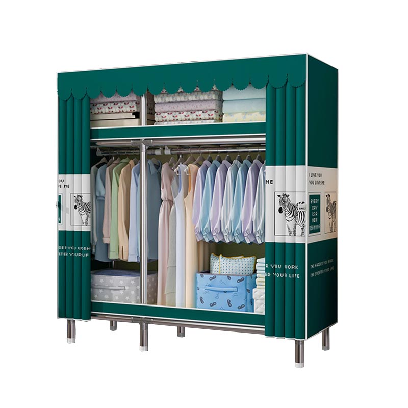 Contemporary Wardrobe Armoire Steel Wardrobe Closet with Legs